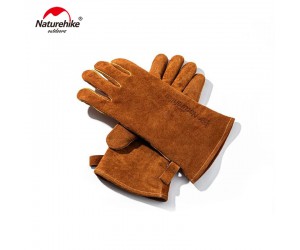 Перчатки огнестойкие кожаные Naturehike NH20FS042, размер M, коричневые